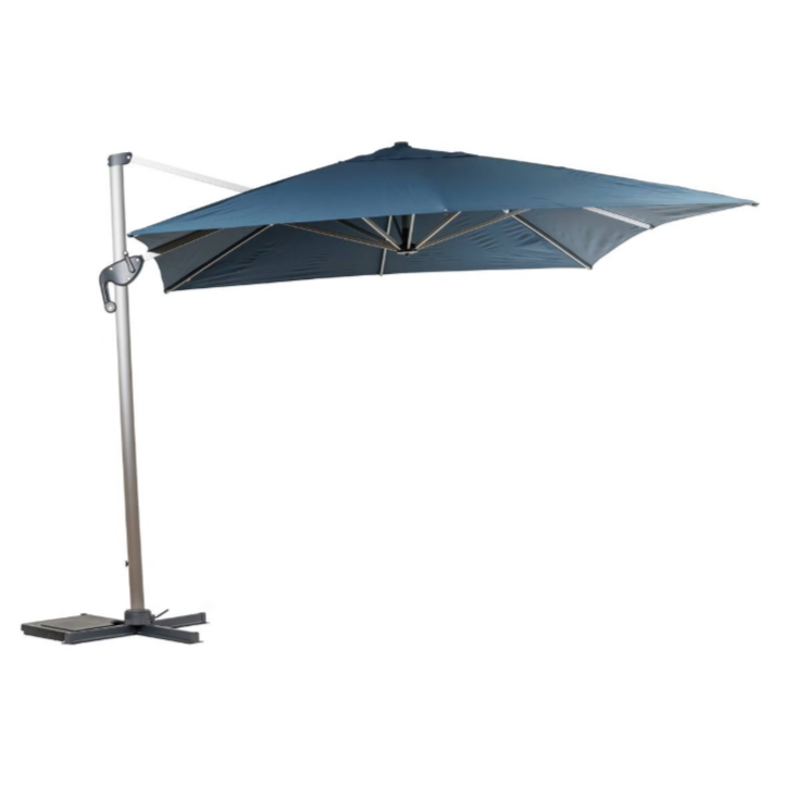 Parasol déporté rectangulaire ÉQUADOR Pétrole