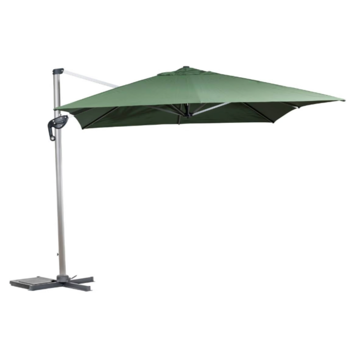 Parasol déporté rectangulaire ÉQUADOR Vert olive