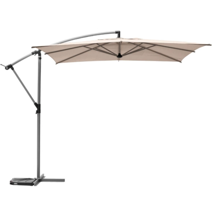 Parasol déporté carré inclinable MANOA Blé